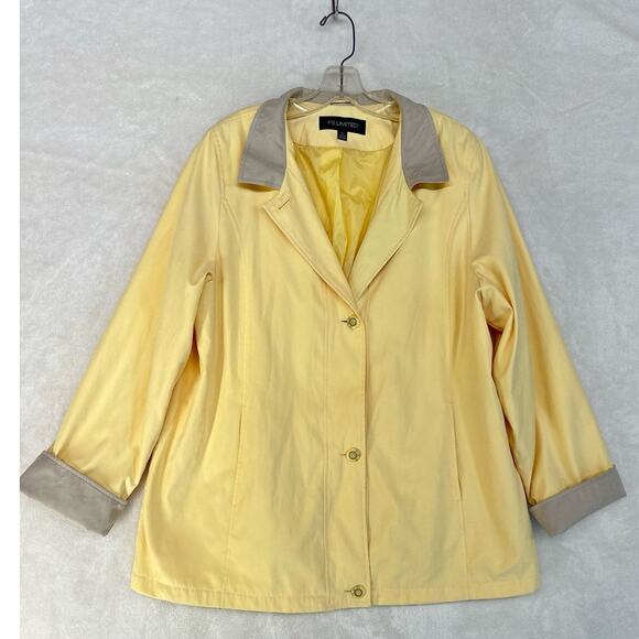 Yellow Womens XL Jacket Spring Parka Buttery Soft Microfiber by FS Limited - Picture 13 of 16